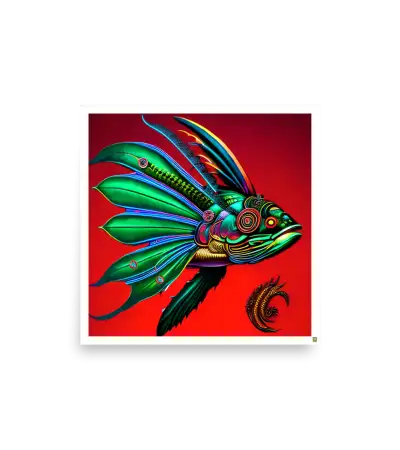 12 COLOR FISH Photo Poster