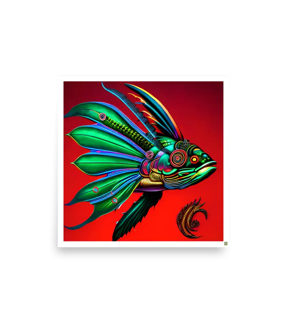 12 COLOR FISH Photo Poster