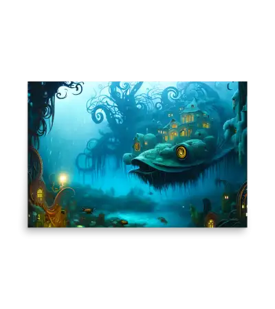 01 WATER MONSTER SIDE Poster