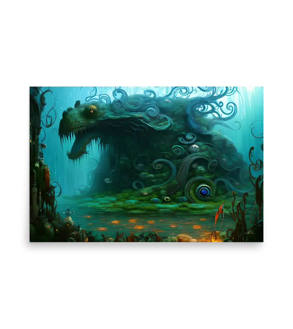 02 WATER MONSTER SIDE Poster