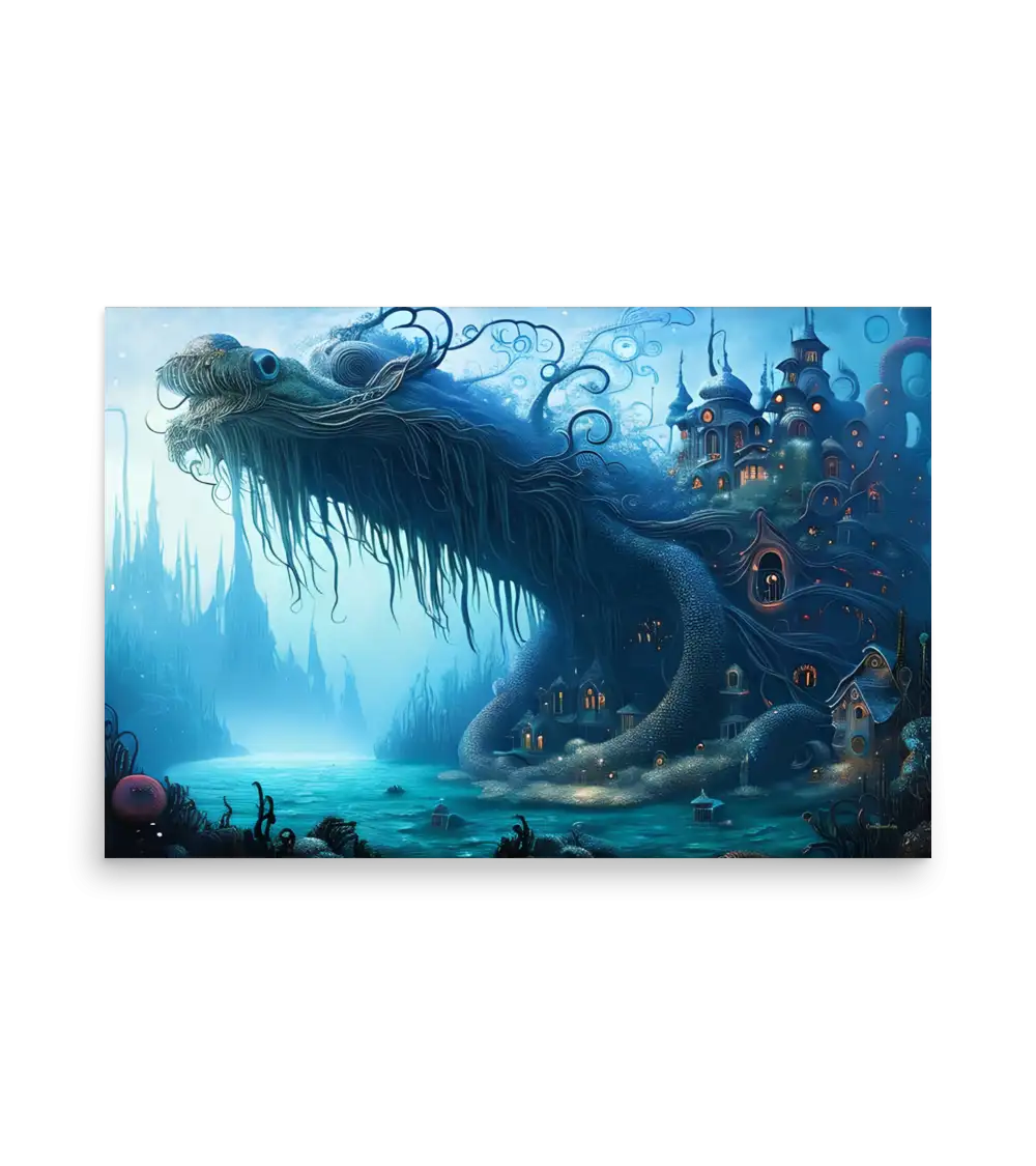 03 WATER MONSTER SIDE Poster