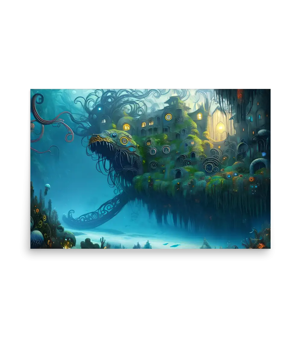 06 WATER MONSTER SIDE Poster