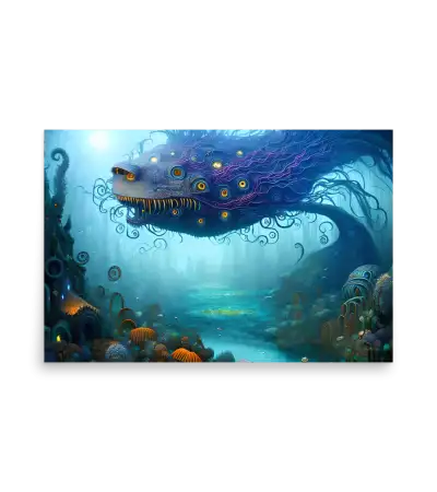 05 WATER MONSTER SIDE Poster