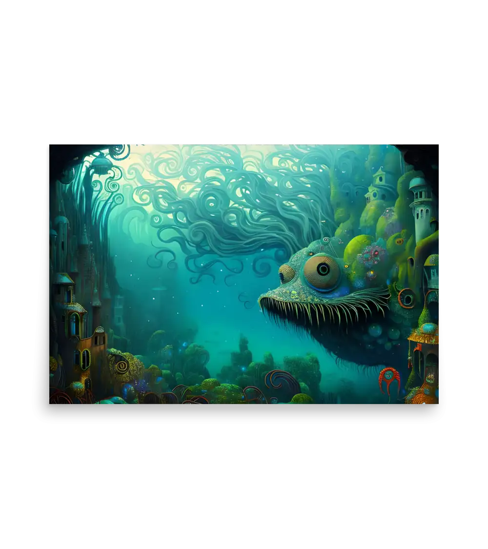 04 WATER MONSTER SIDE Poster