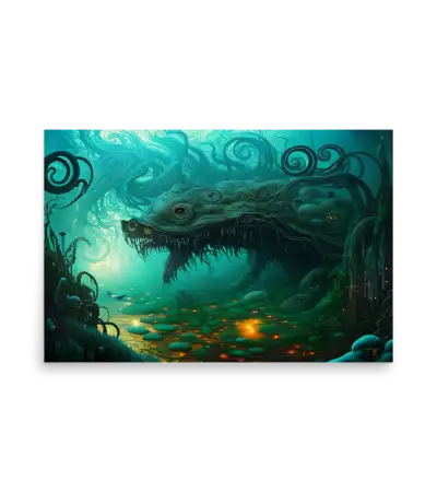 11 WATER MONSTER SIDE Poster