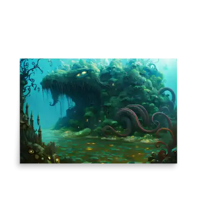 10 WATER MONSTER SIDE Poster