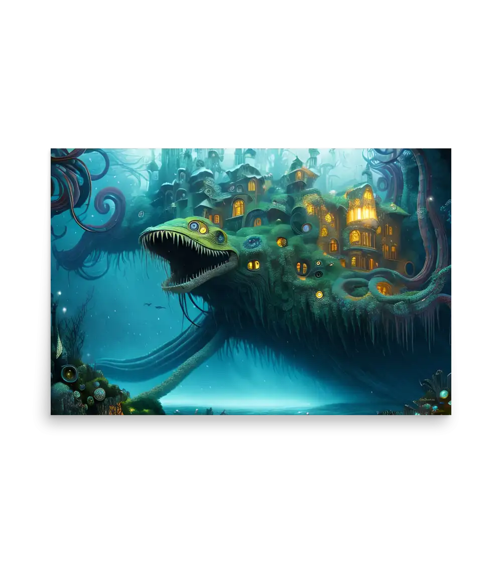 09 WATER MONSTER SIDE Poster