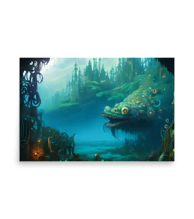 08 WATER MONSTER SIDE Poster