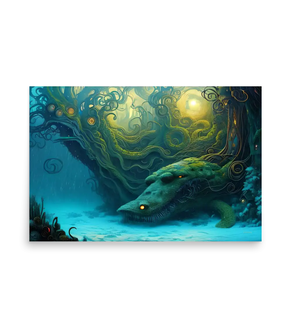 12 WATER MONSTER SIDE Poster