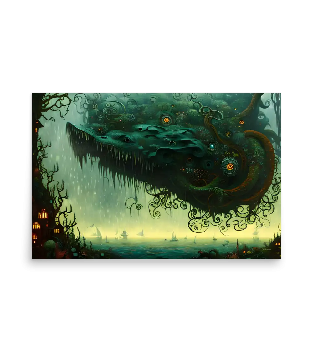 13 WATER MONSTER SIDE Poster