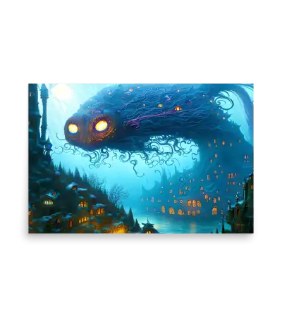 22 WATER MONSTER SIDE Poster