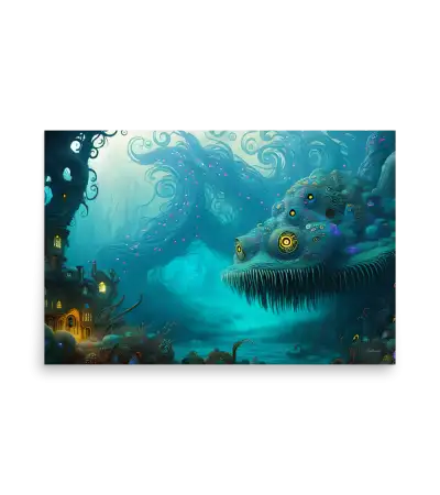 20 WATER MONSTER SIDE Poster