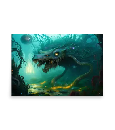 25 WATER MONSTER SIDE Poster