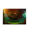 01 WATER MONSTER RED Poster