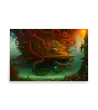 02 WATER MONSTER RED Poster