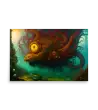07 WATER MONSTER RED Poster