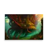 05 WATER MONSTER RED Poster
