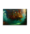 11 WATER MONSTER RED Poster