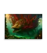 18 WATER MONSTER RED Poster