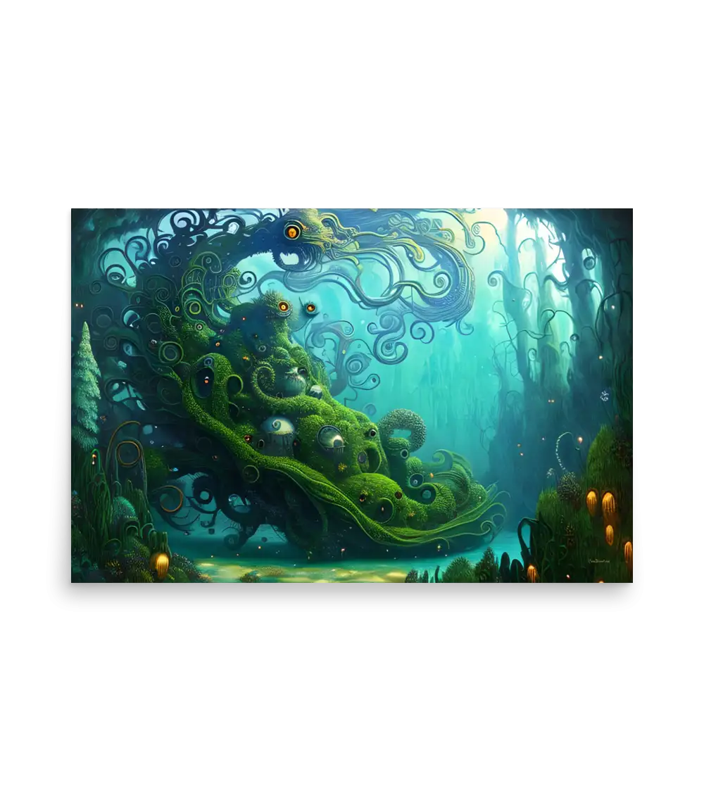 05 WATER MONSTER MYSTERIOUS Poster