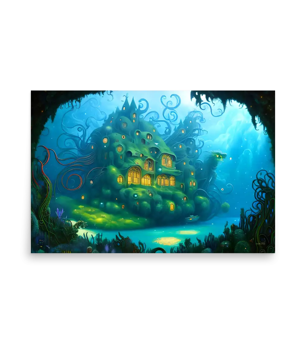 01 WATER HOUSE MONSTER Poster