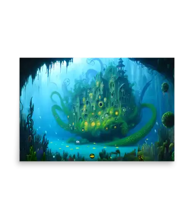 03 WATER HOUSE MONSTER Poster