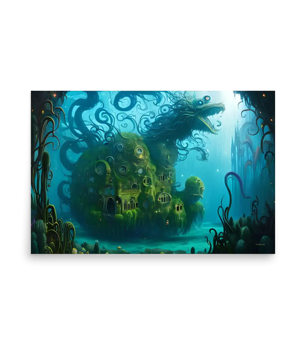 06 WATER HOUSE MONSTER Poster