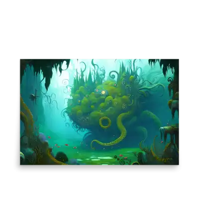 05 WATER HOUSE MONSTER Poster