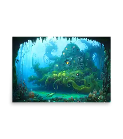 10 WATER HOUSE MONSTER Poster