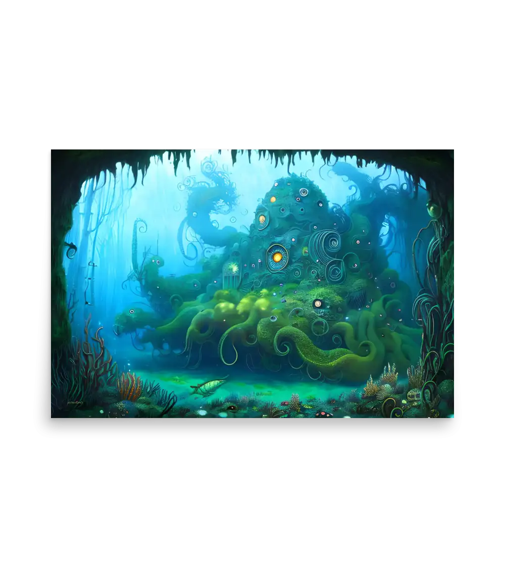 10 WATER HOUSE MONSTER Poster