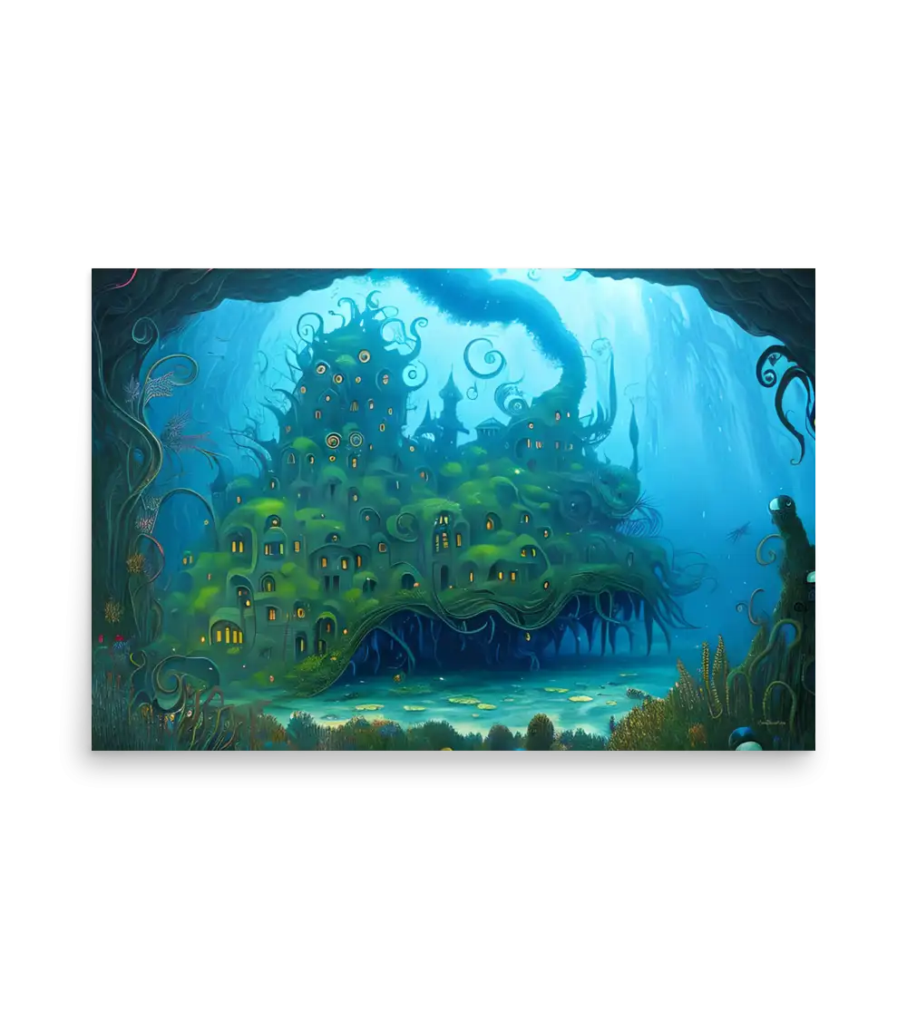 14 WATER HOUSE MONSTER Poster