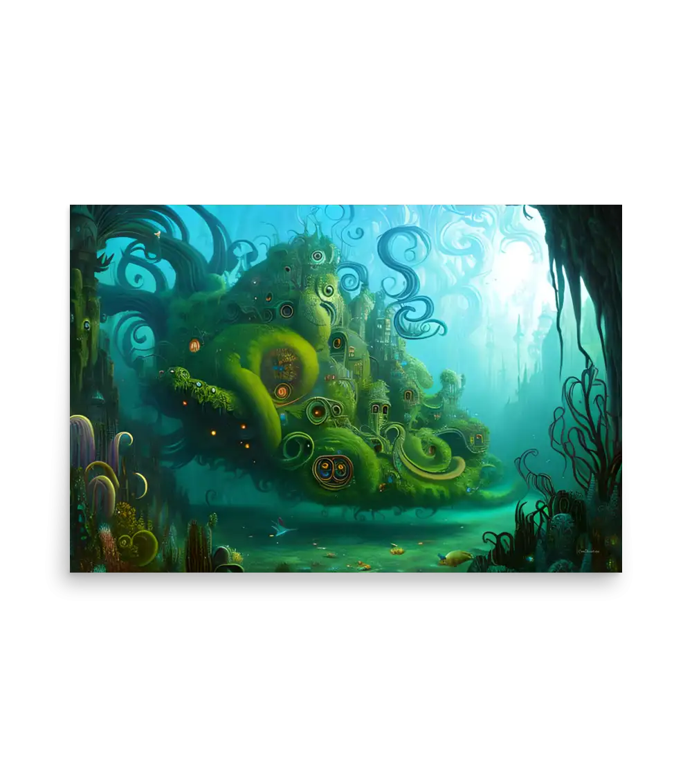 15 WATER HOUSE MONSTER Poster