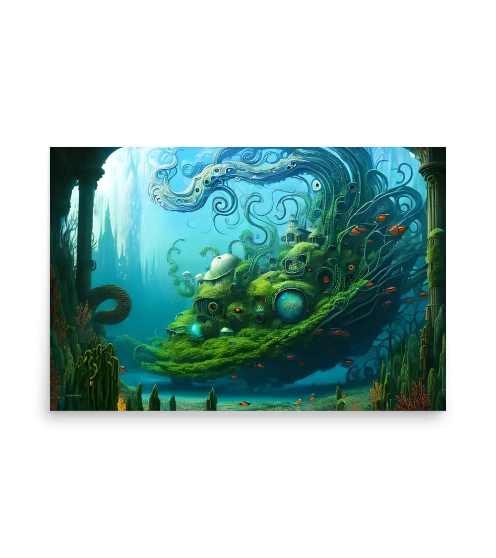 21 WATER HOUSE MONSTER Poster