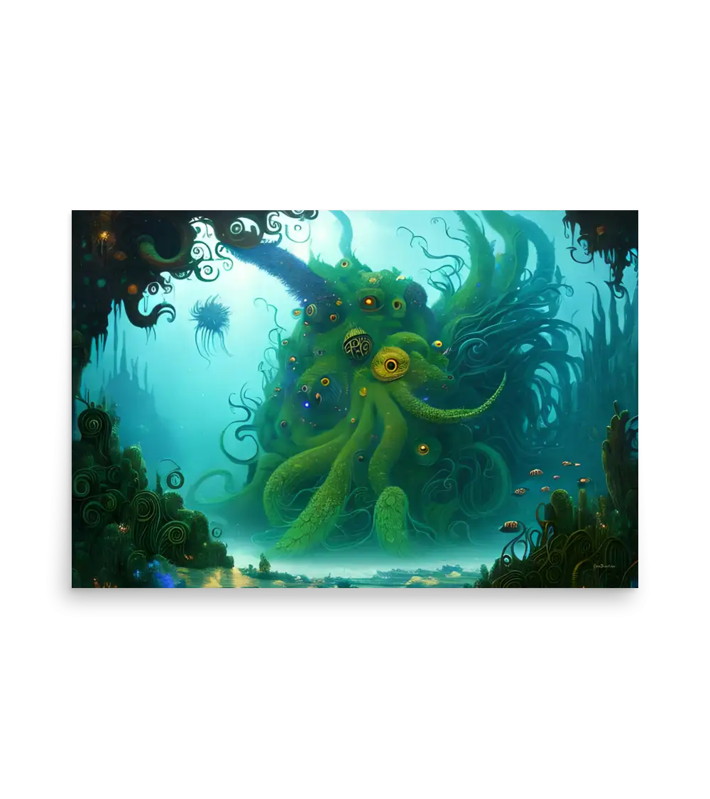 20 WATER HOUSE MONSTER Poster