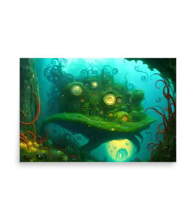 24 WATER HOUSE MONSTER Poster