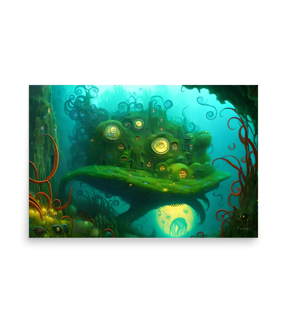 24 WATER HOUSE MONSTER Poster