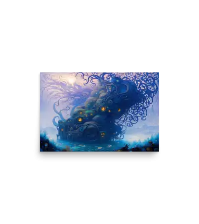 01 WATER DARK HOUSE Poster