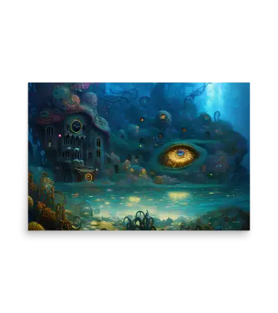 11 WATER DARK HOUSE Poster