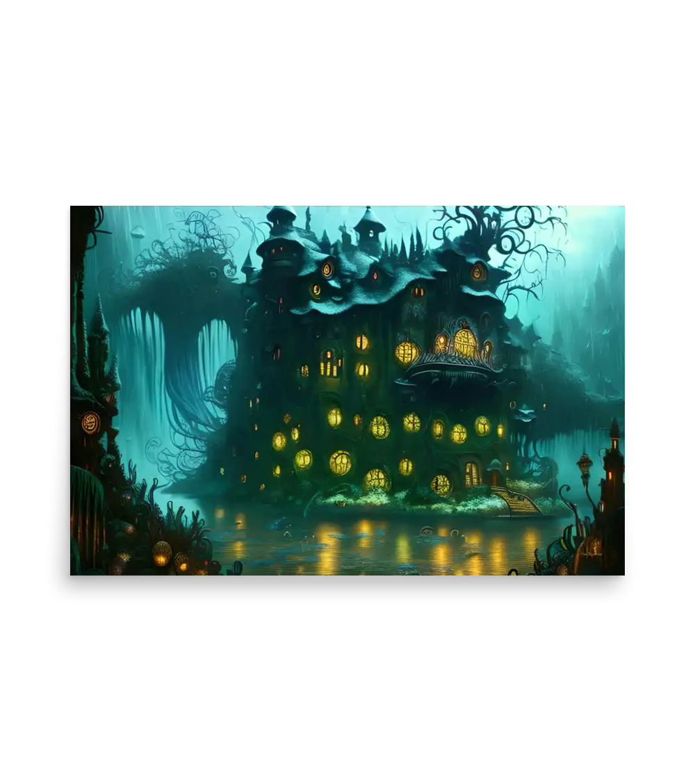 10 WATER DARK HOUSE Poster