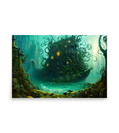 09 WATER DARK HOUSE Poster