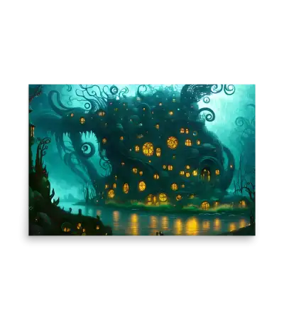 12 WATER DARK HOUSE Poster