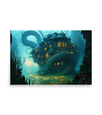 15 WATER DARK HOUSE Poster