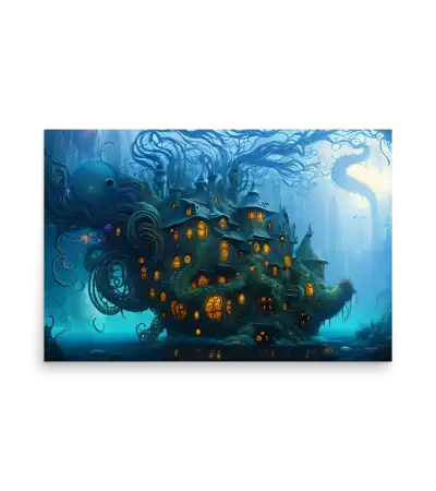 20 WATER DARK HOUSE Poster