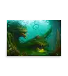 02 WATER MONSTER GREEN Poster