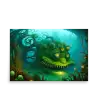 05 WATER MONSTER GREEN Poster
