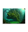 17 WATER MONSTER GREEN Poster