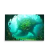 21 WATER MONSTER GREEN Poster