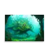 19 WATER MONSTER GREEN Poster