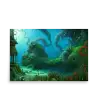24 WATER MONSTER GREEN Poster