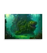 35 WATER MONSTER GREEN Poster